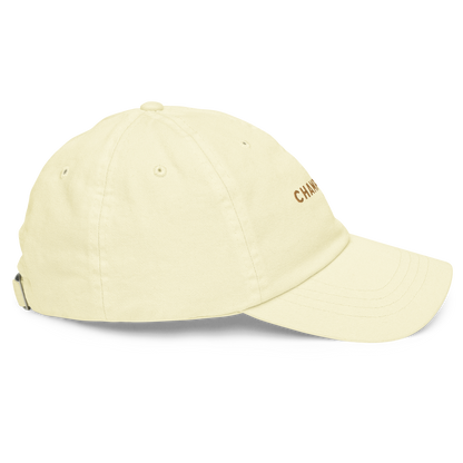 Champagne Embroidered Pastel Baseball Cap