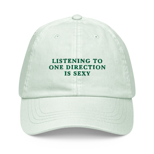 Listening to One Direction is Sexy Embroidered Pastel Baseball Cap