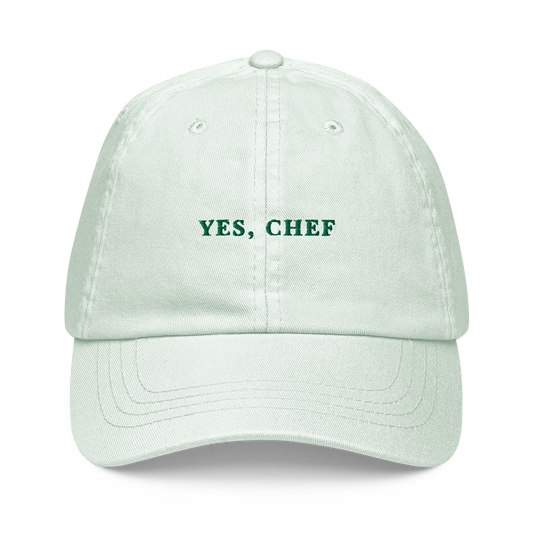 Yes Chef The Bear Embroidered Pastel Baseball Cap