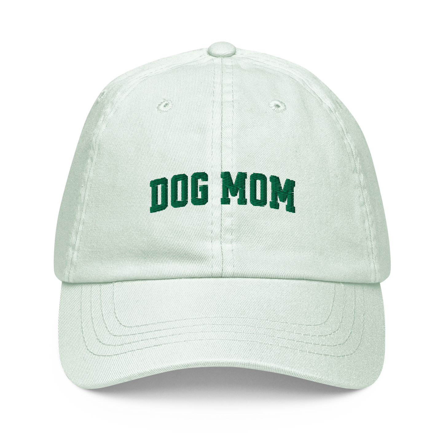 Dog Mom Embroidered Pastel Baseball Cap
