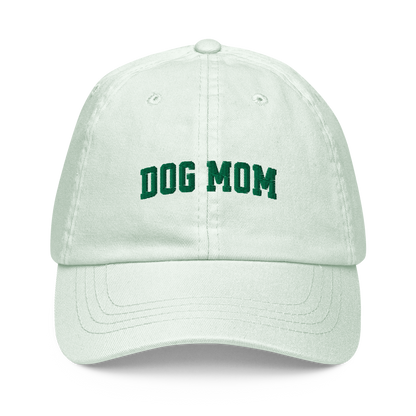 Dog Mom Embroidered Pastel Baseball Cap