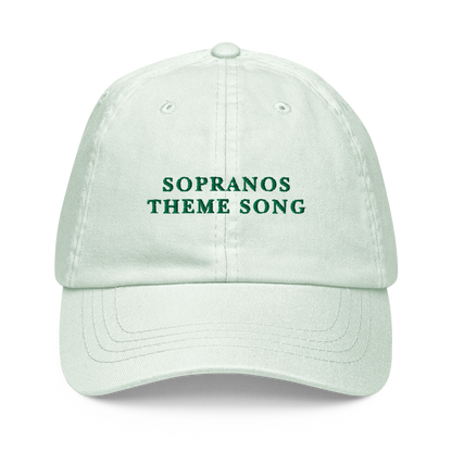 Sopranos Theme Song Embroidered Pastel Baseball Cap