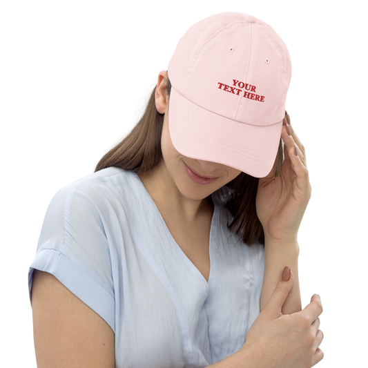 CUSTOM Embroidered Pastel Baseball Cap