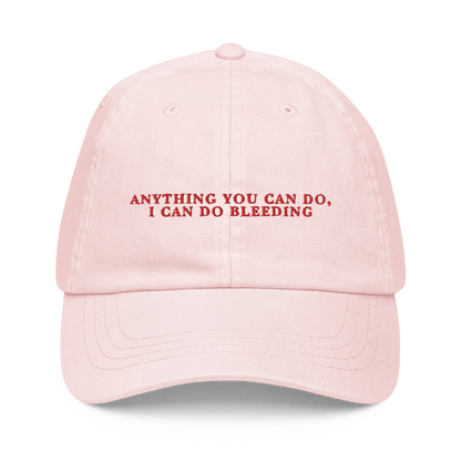Anything You Can Do, I Can Do Bleeding Embroidered Pastel Baseball Cap