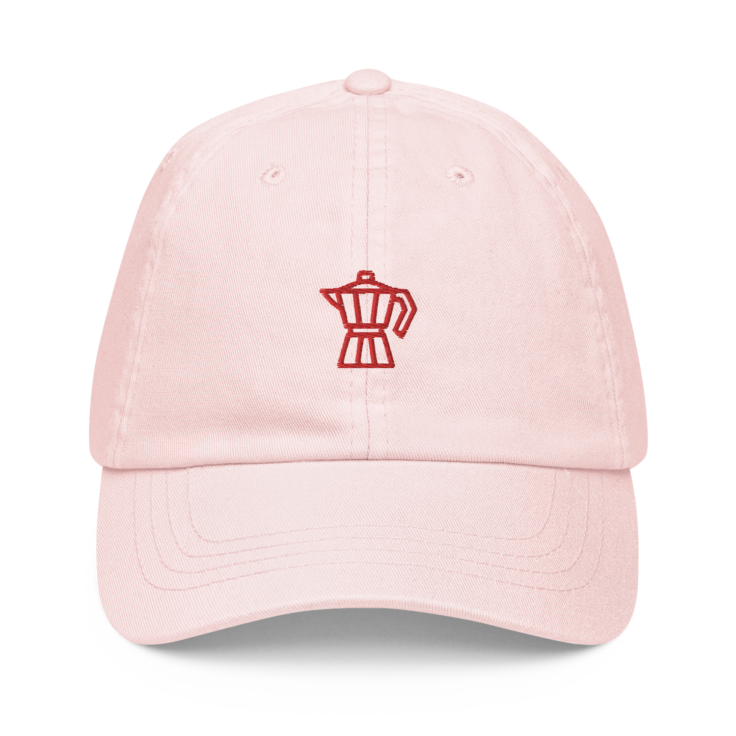 Moka Pot Coffee Embroidered Pastel Baseball Cap