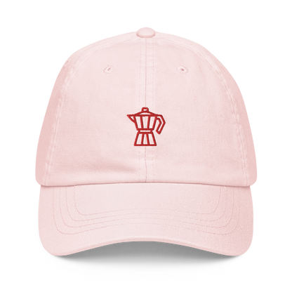 Moka Pot Coffee Embroidered Pastel Baseball Cap