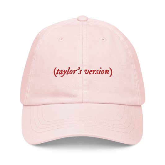 taylor's version Embroidered Pastel Baseball Cap