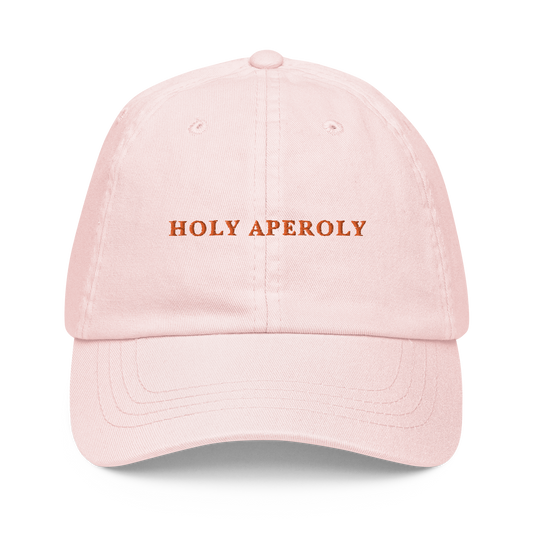 Holy Aperoly Embroidered Pastel Baseball Cap