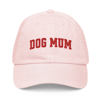 Dog Mum Embroidered Pastel Baseball Cap