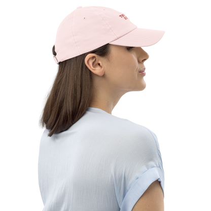 The Future Is Female Embroidered Pastel Baseball Cap