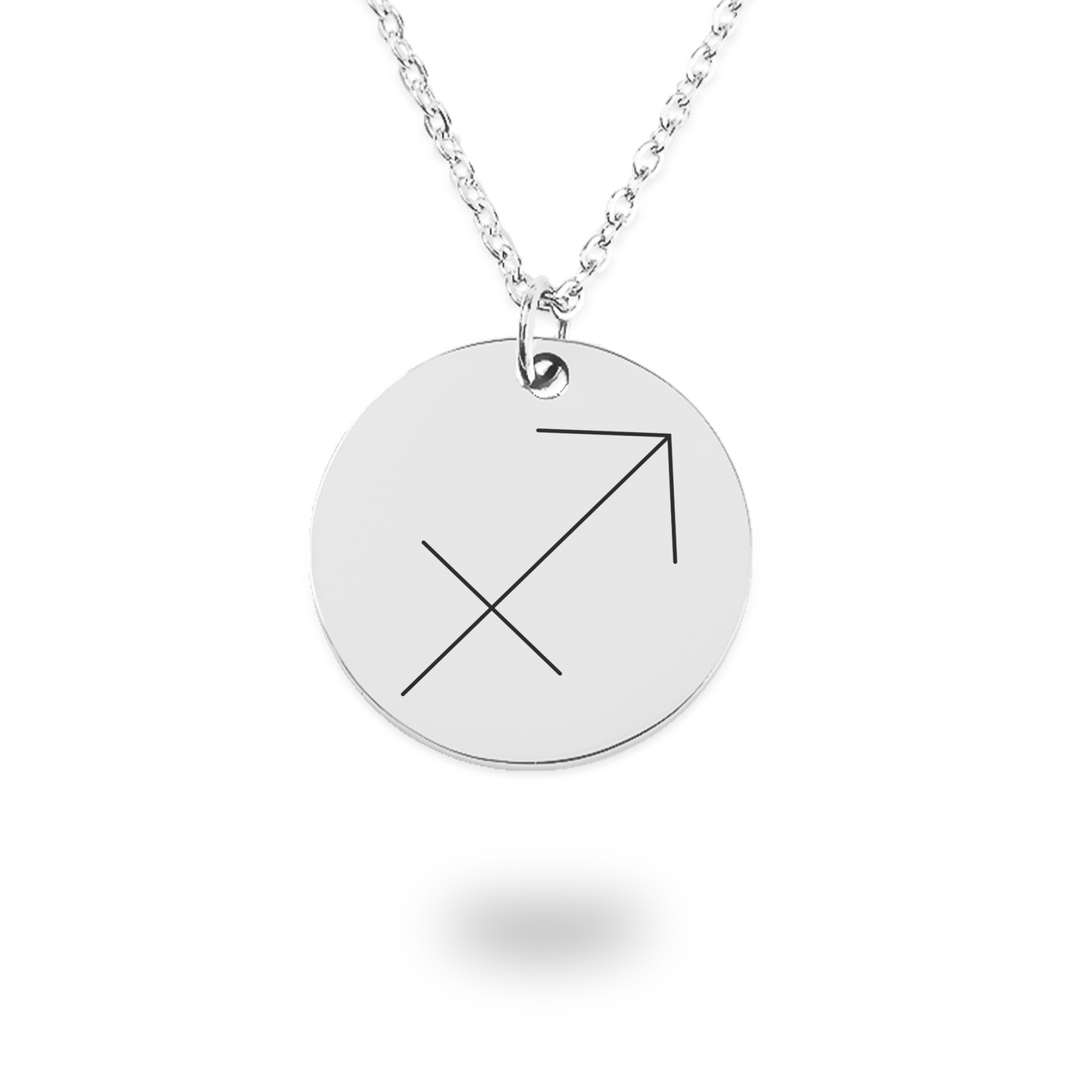 Sagittarius Symbol Zodiac Coin Necklace