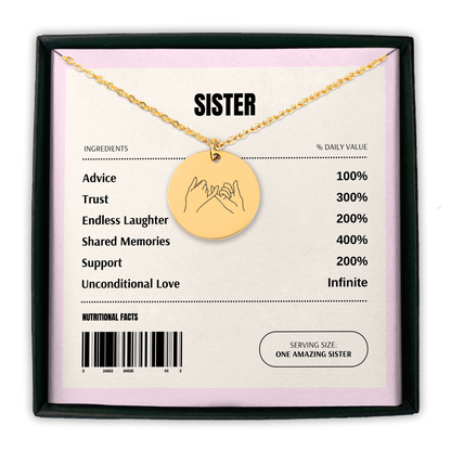 Pinky Promise Sister Coin Necklace