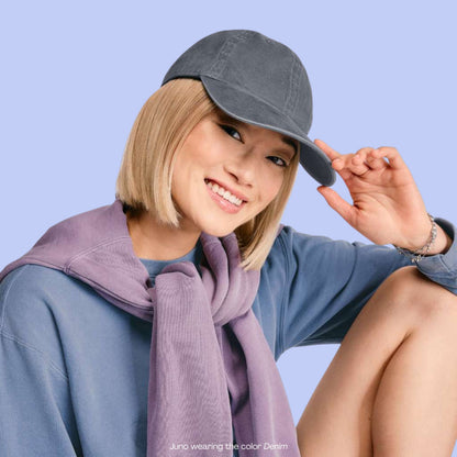 CUSTOM Your Text Cursive Embroidered Soft Wash Cap
