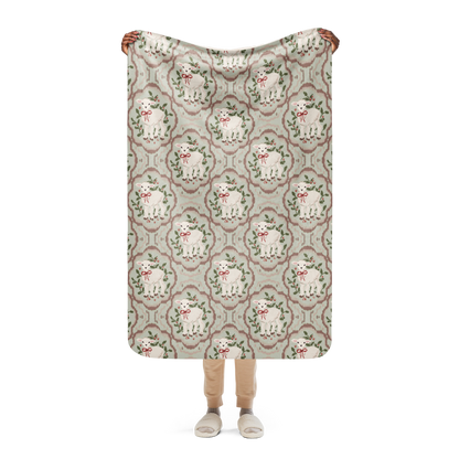 Christmas Lammy Sherpa Blanket