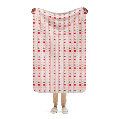 Pretty in Pinkmas Christmas Sherpa Blanket