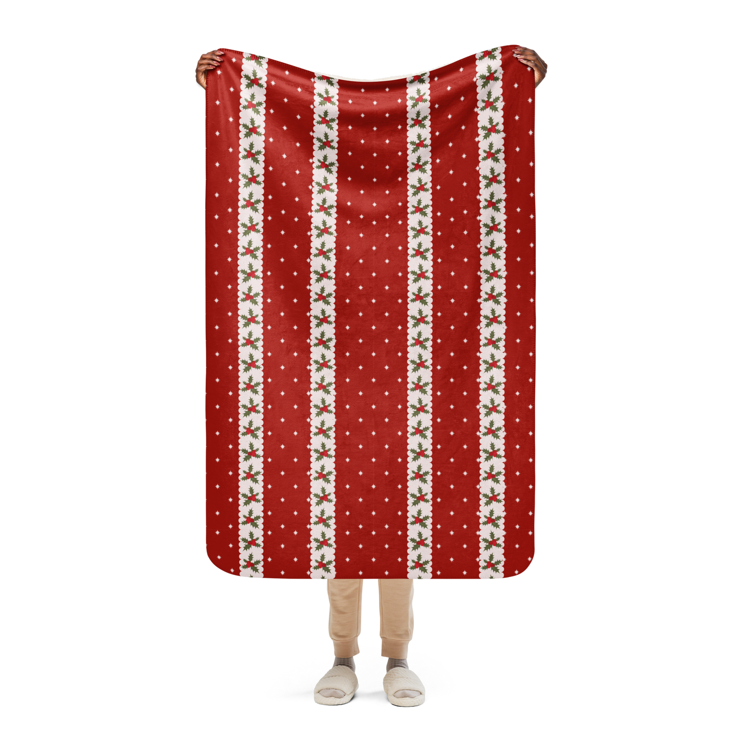 Starlit Christmas Sherpa Blanket