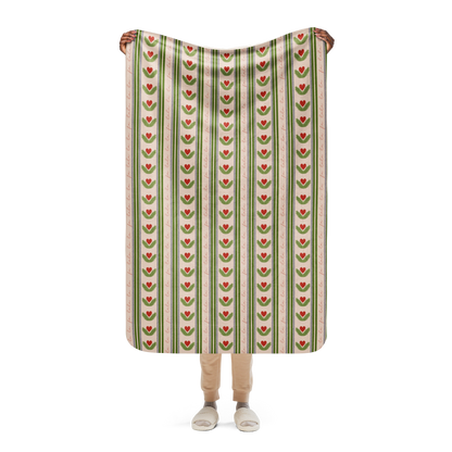 Fa La La Christmas Sherpa Blanket