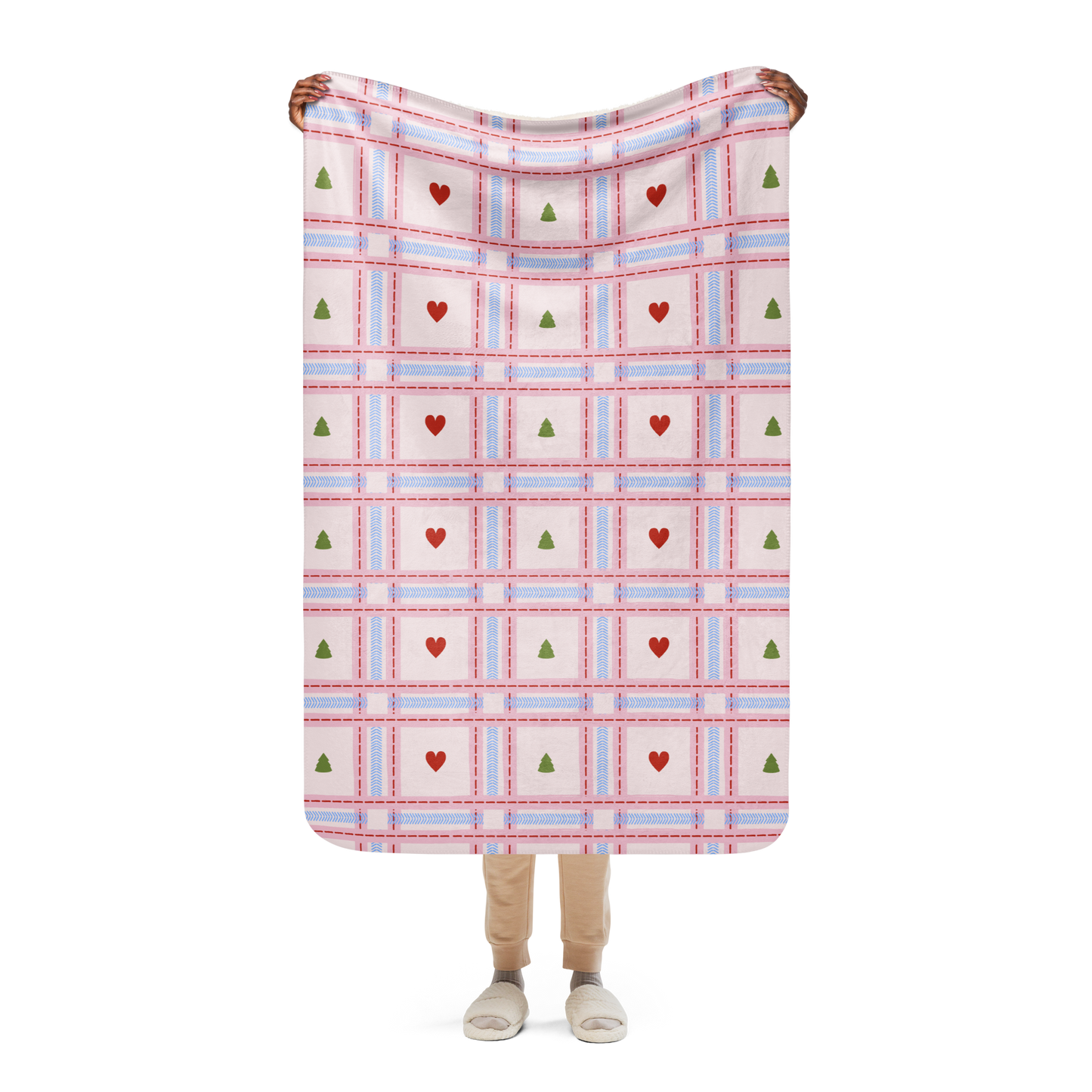 Christmas Love Sherpa Blanket
