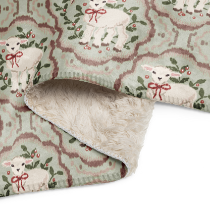Christmas Lammy Sherpa Blanket