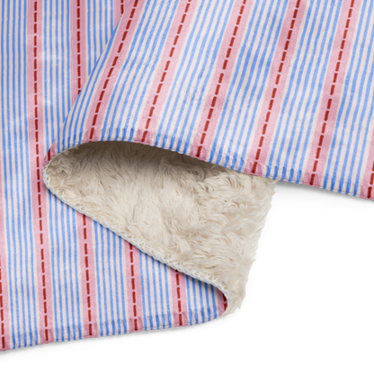 Stripe Joy Sherpa Blanket