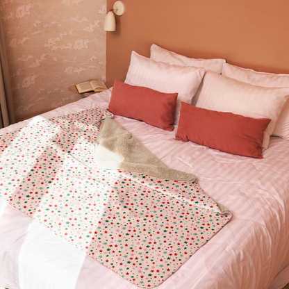 Starry Night Christmas Sherpa Blanket