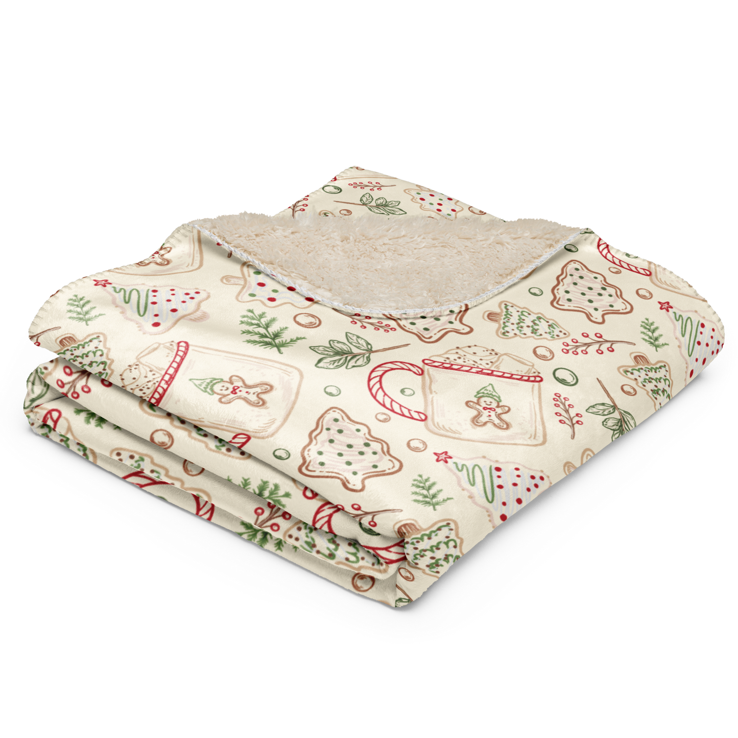 Holiday Treats Christmas Sherpa Blanket