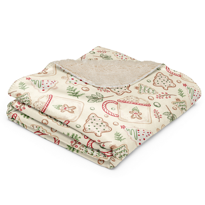 Holiday Treats Christmas Sherpa Blanket