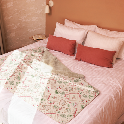 Holiday Treats Christmas Sherpa Blanket