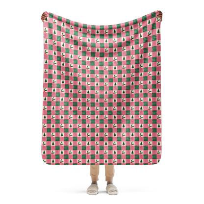 Plaidmas Christmas Sherpa Blanket