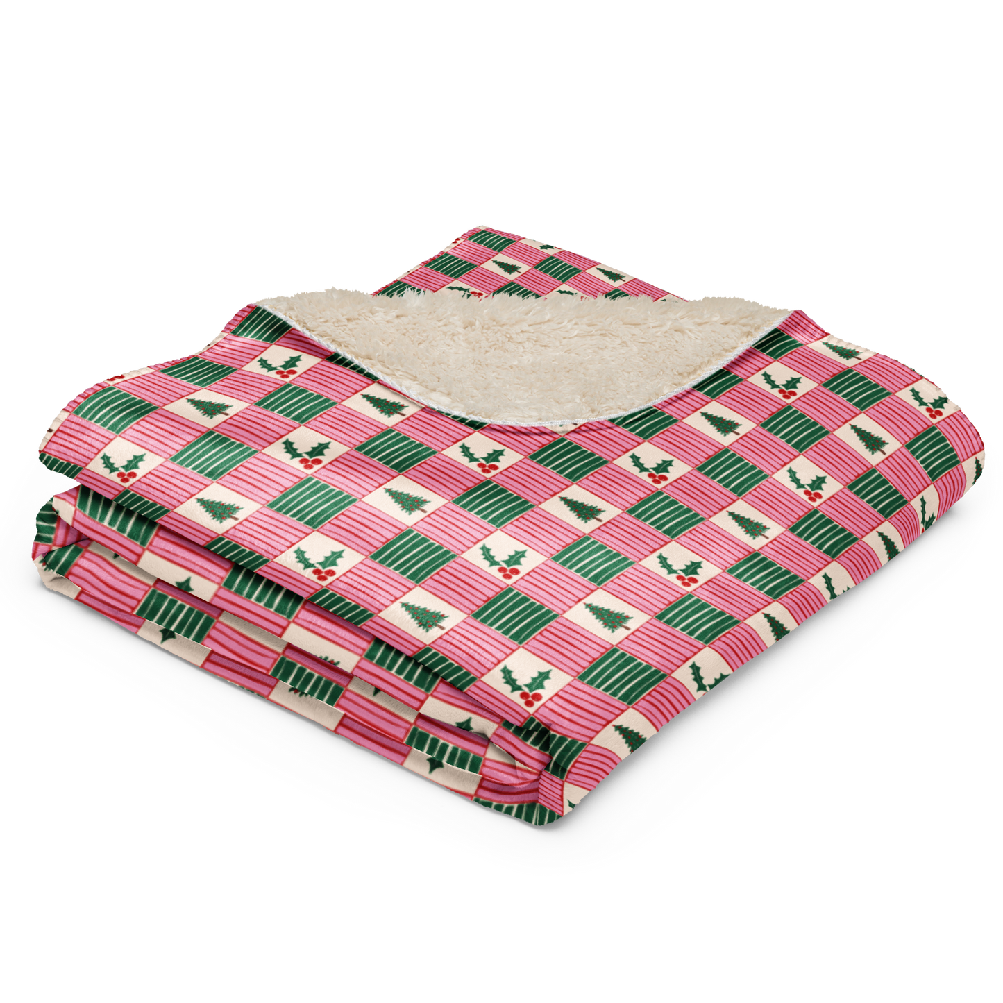 Plaidmas Christmas Sherpa Blanket