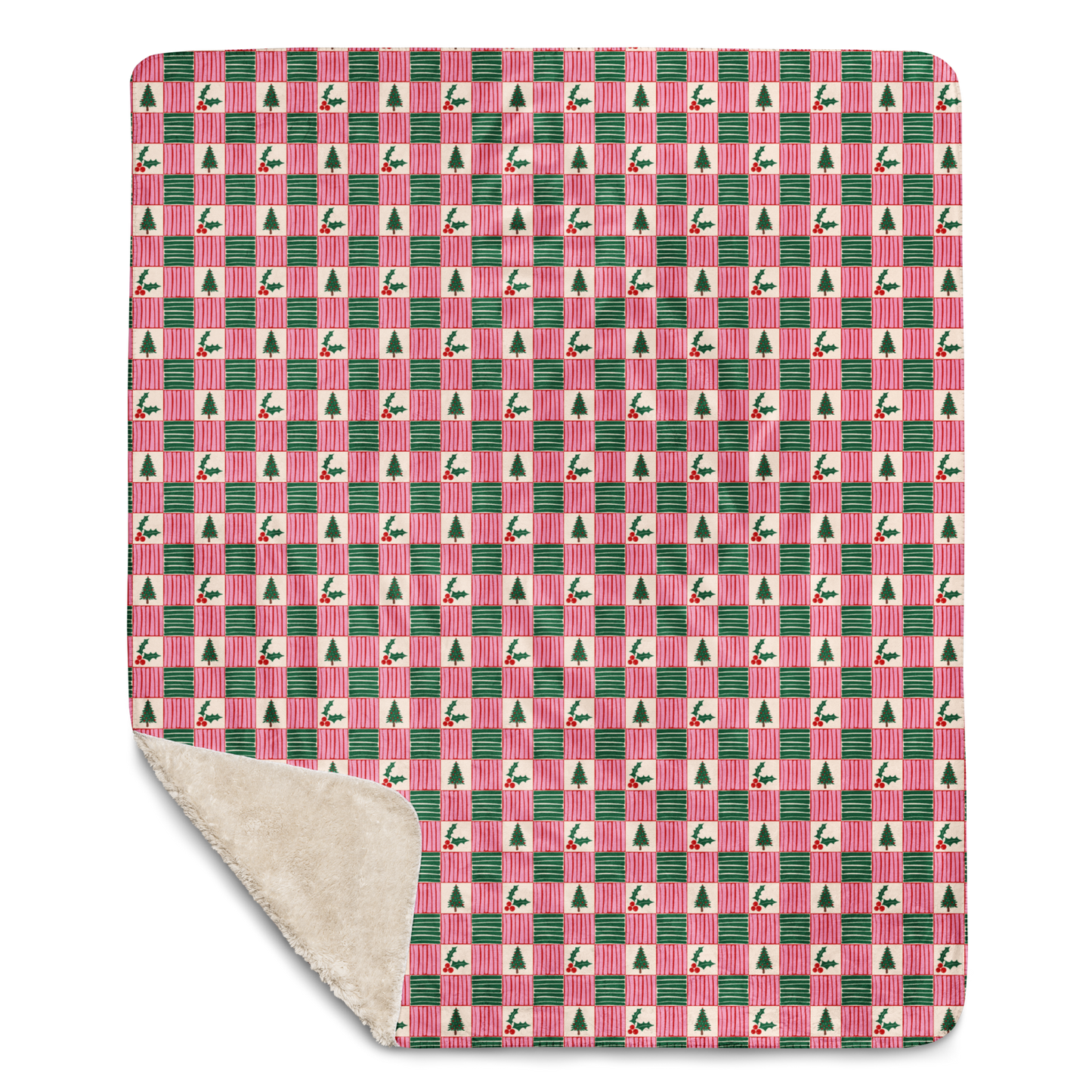 Plaidmas Christmas Sherpa Blanket