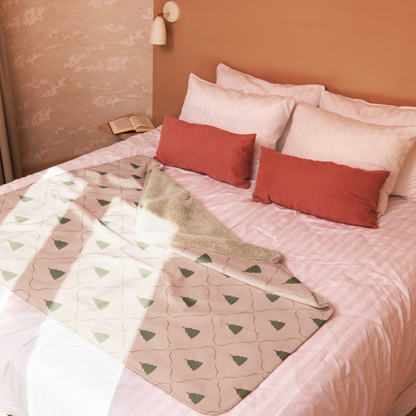 Twinkle Trees Christmas Sherpa Blanket