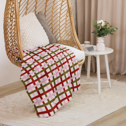 Merry Twists Christmas Sherpa Blanket