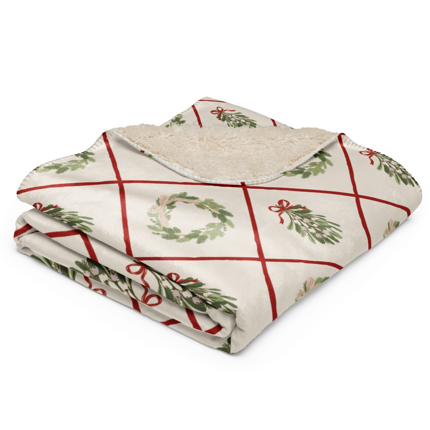 Mistletoe Moments Christmas Sherpa Blanket