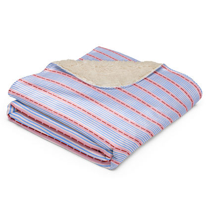 Stripe Joy Sherpa Blanket