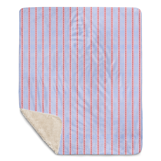 Stripe Joy Sherpa Blanket