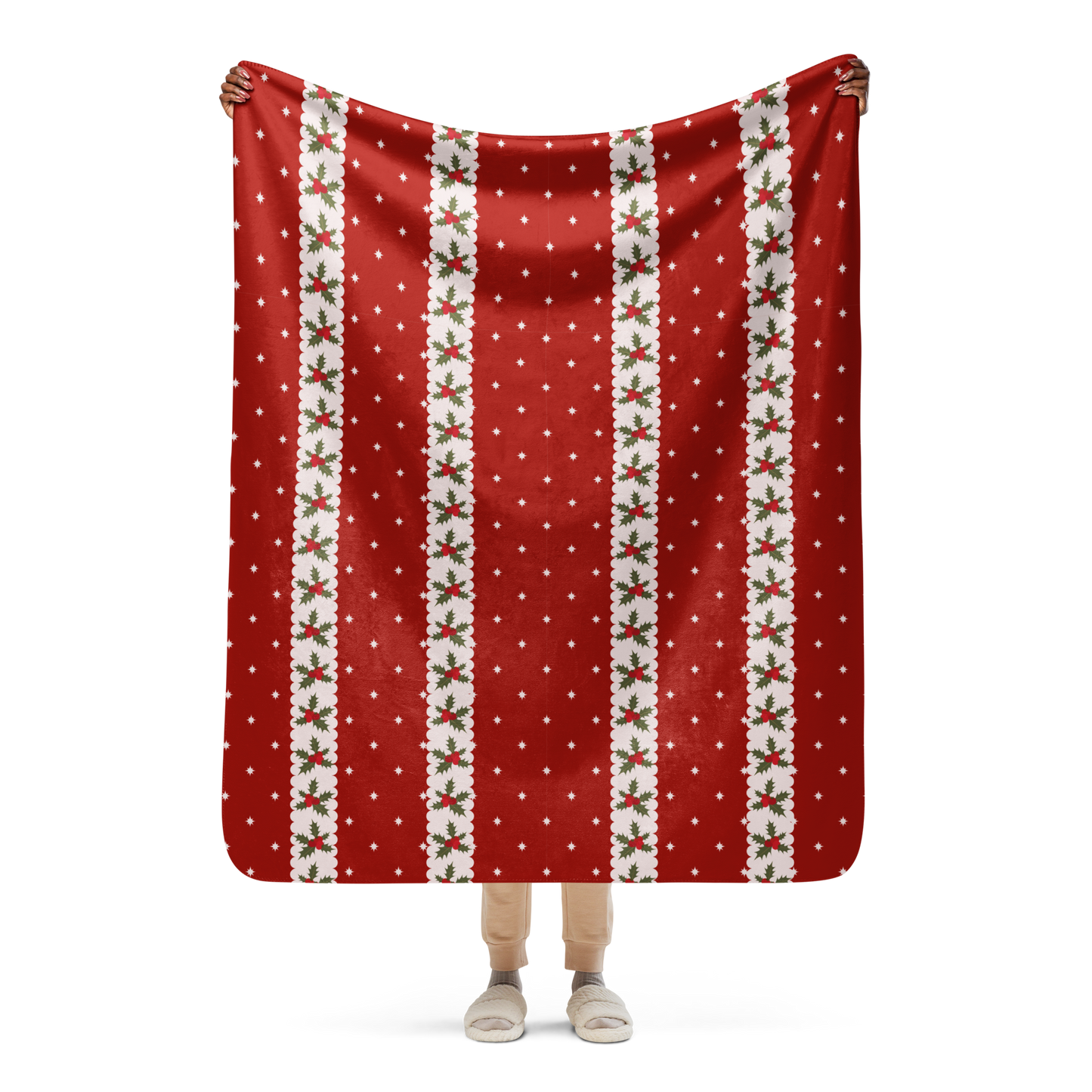 Starlit Christmas Sherpa Blanket