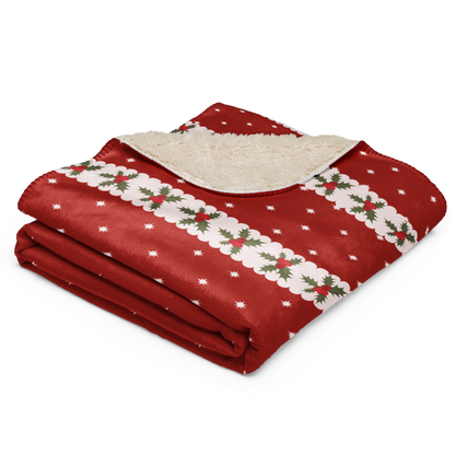 Starlit Christmas Sherpa Blanket