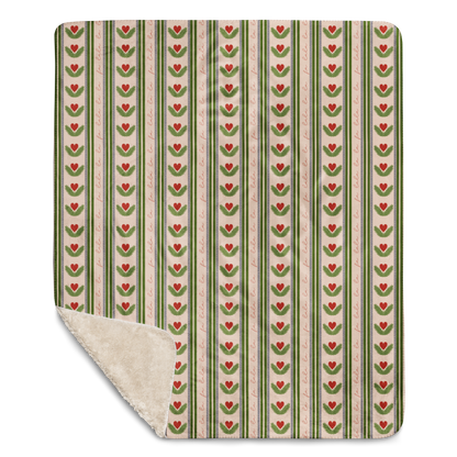 Fa La La Christmas Sherpa Blanket