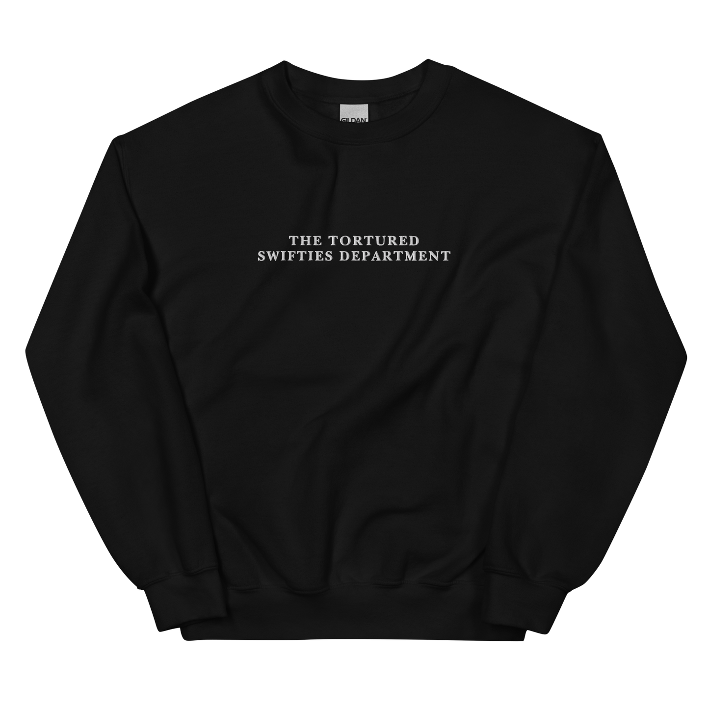 The Tortured Swifties Department Embroidered Crewneck Sweatshirt