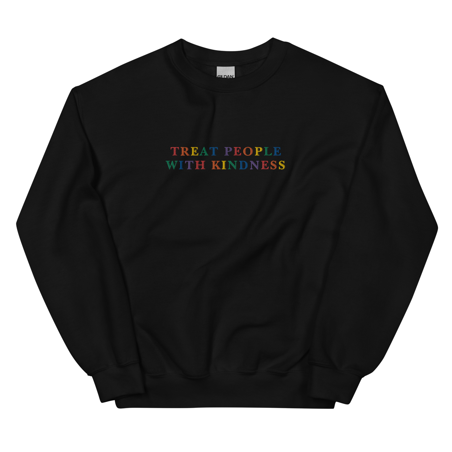 Treat People With Kindness Embroidered Crewneck Sweatshirt