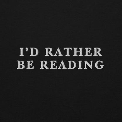 I'd Rather Be Reading Embroidered Crewneck Sweatshirt