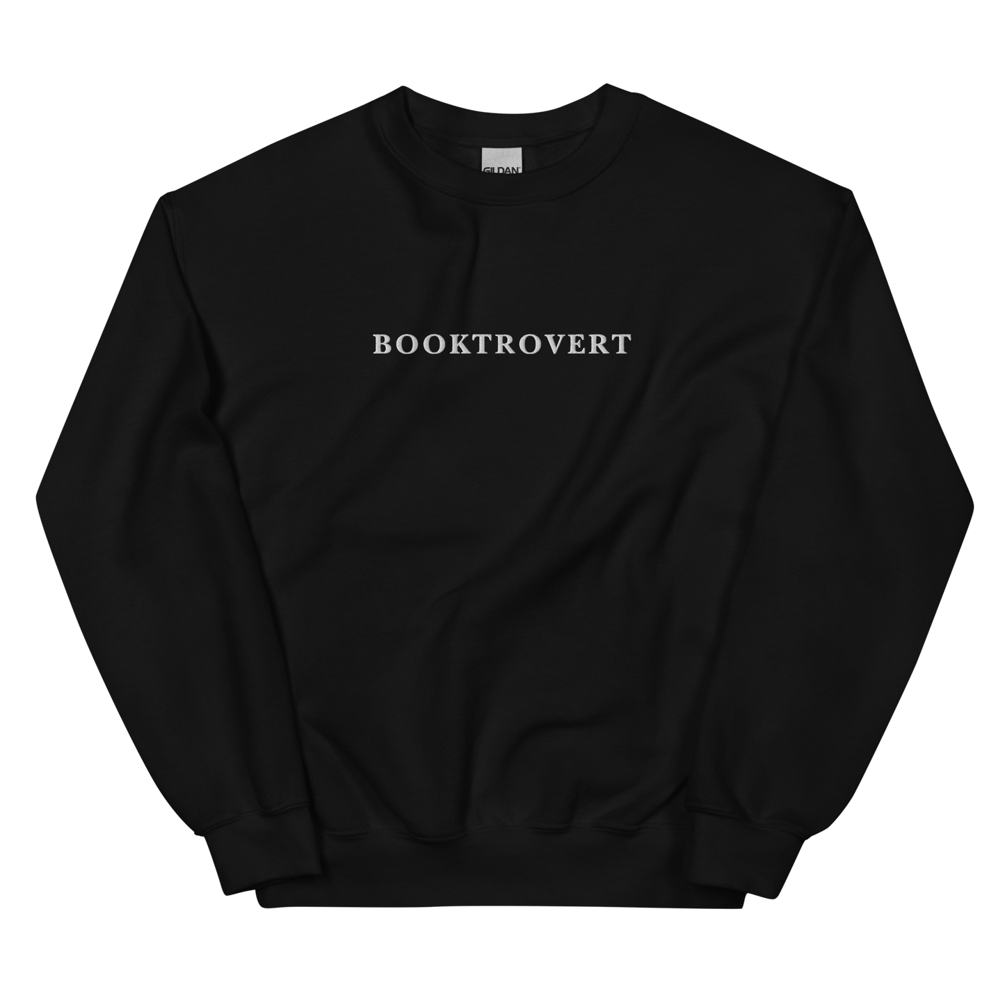 Booktrovert Embroidered Crewneck Sweatshirt