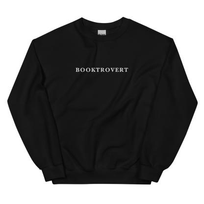 Booktrovert Embroidered Crewneck Sweatshirt