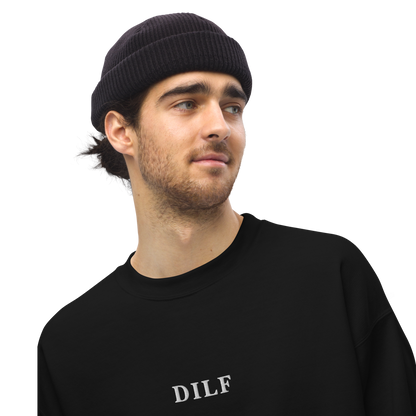 DILF Embroidered Crewneck Sweatshirt