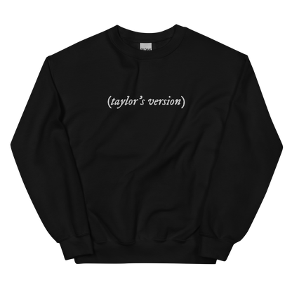 taylor's version Embroidered Crewneck Sweatshirt