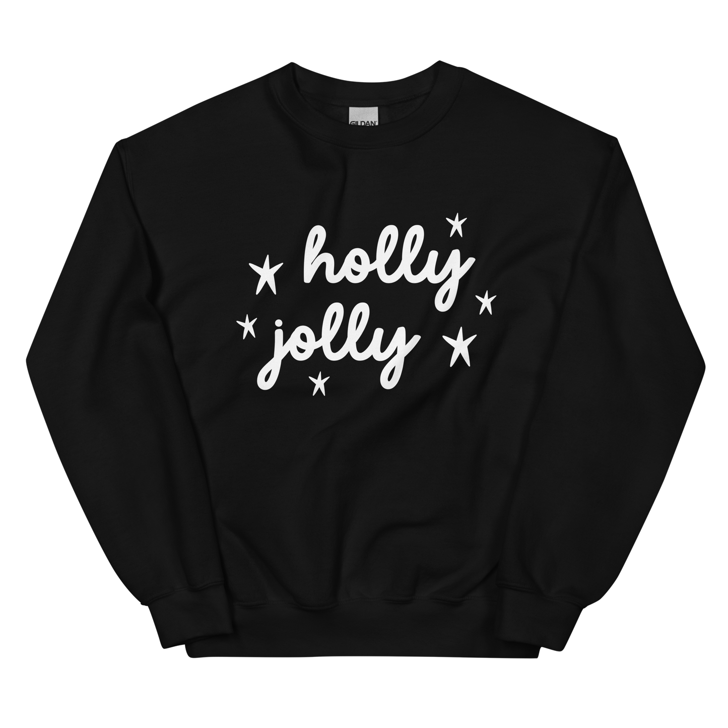 Holly Jolly Stars Christmas Crewneck Sweatshirt