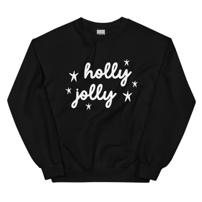 Holly Jolly Stars Christmas Crewneck Sweatshirt