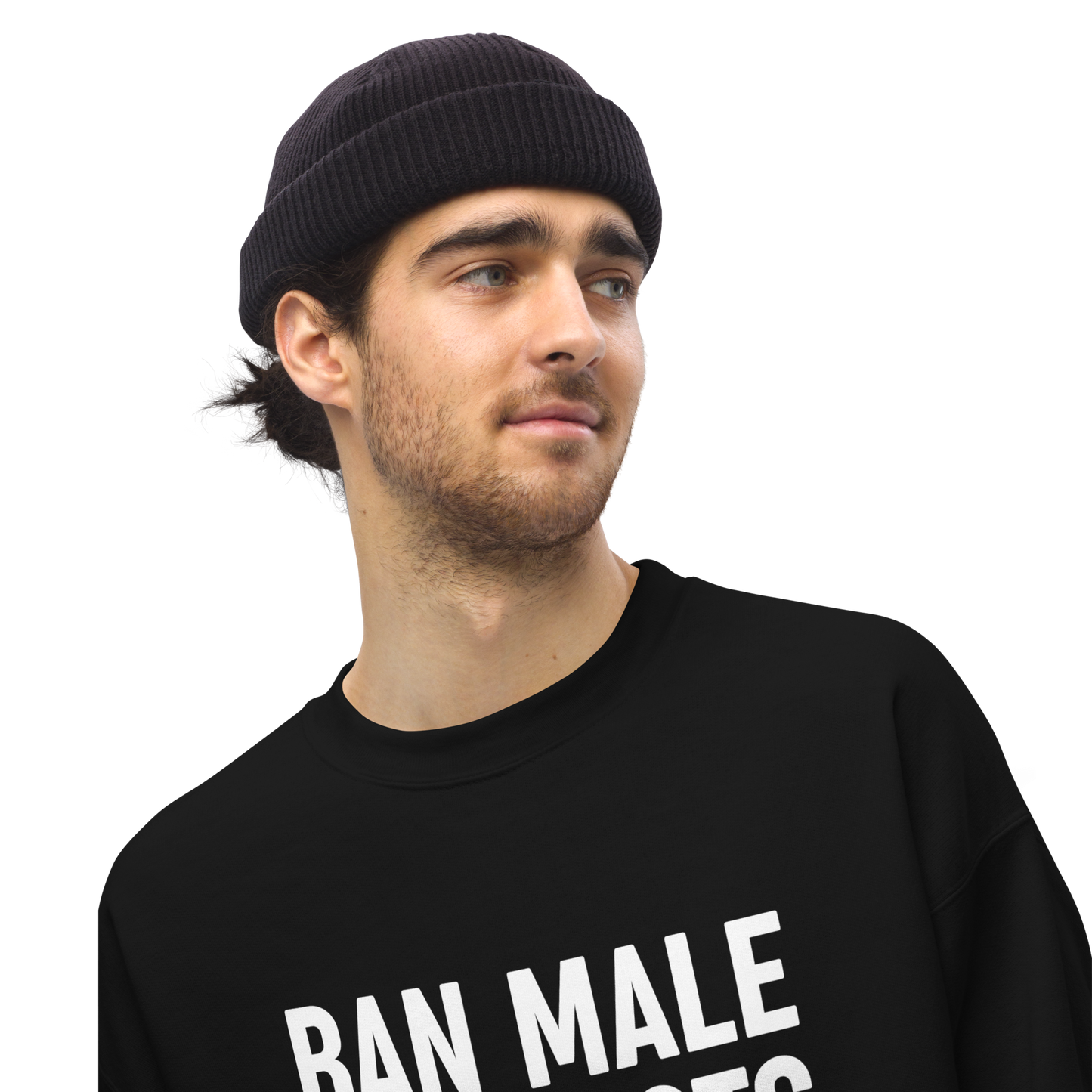 Ban Male Podcasts Crewneck Sweatshirt