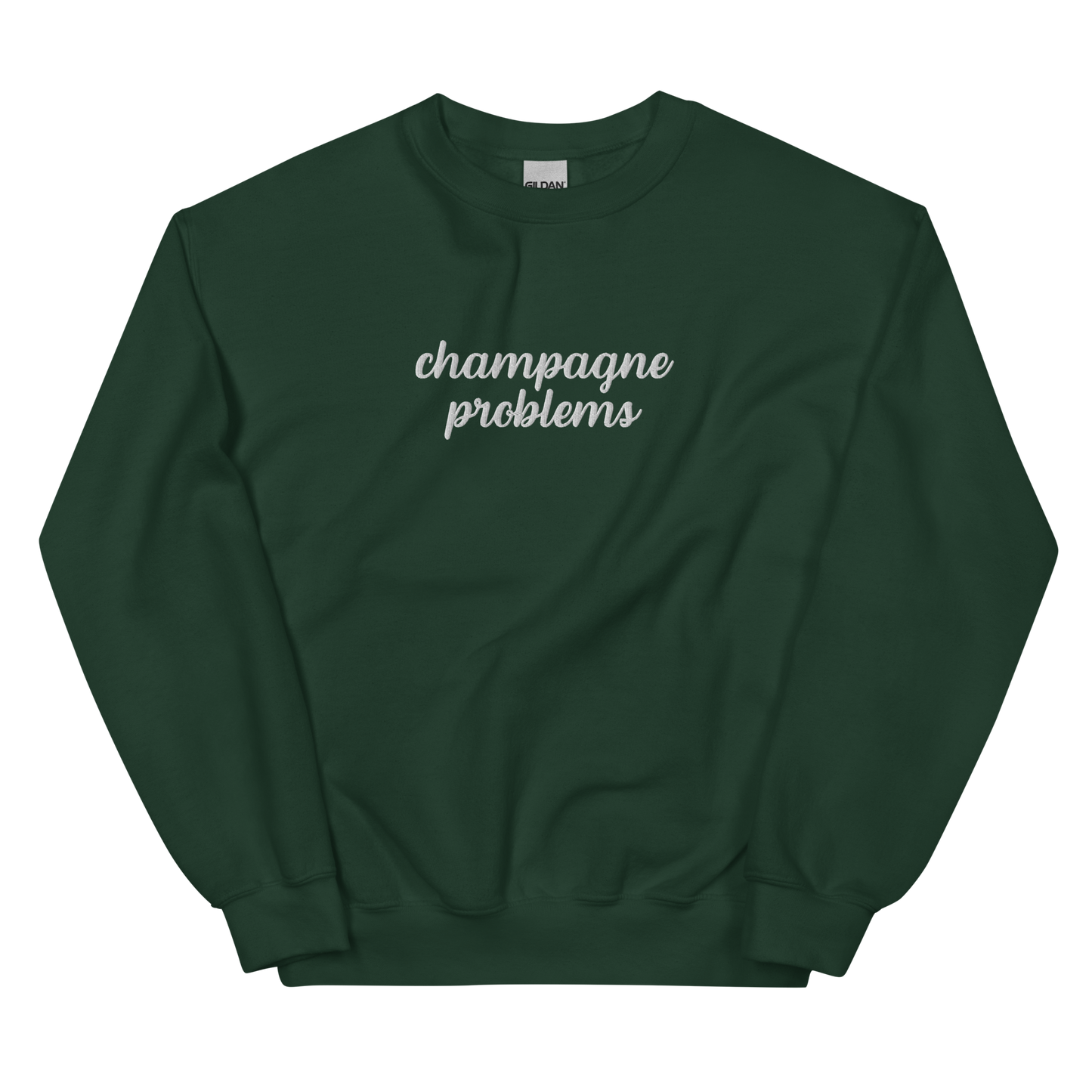 Champagne Problems Embroidered Sweatshirt